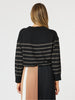 Glamour Stripe Knit - Black