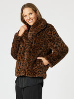 After Dark Faux Fur Jacket - Animal