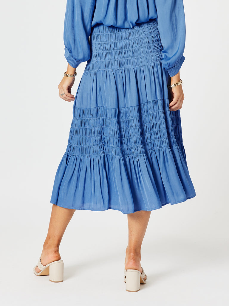 Lux Ruche Skirt - Pacific Blue RC&CO