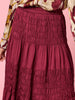 Lux Ruche Skirt - Shiraz rc&co
