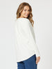 Vintage Long Sleeve Print Tee - White/Gold