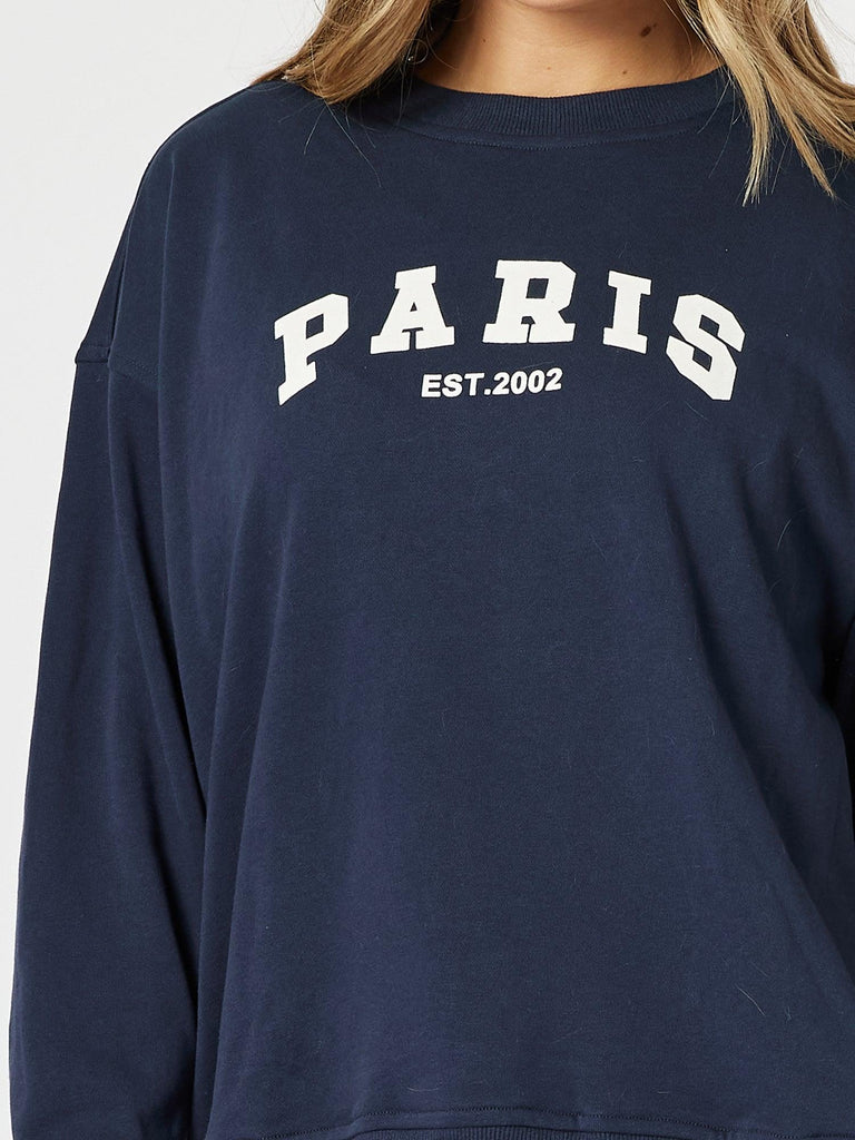 Paris Sweatshirt - Navy