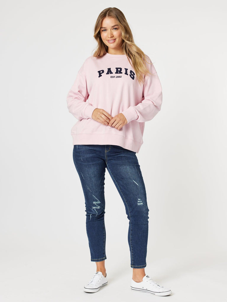 Paris Sweatshirt - Pink