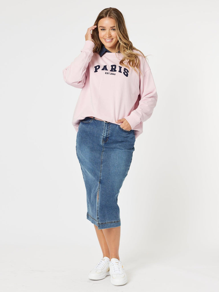 Paris Sweatshirt - Pink
