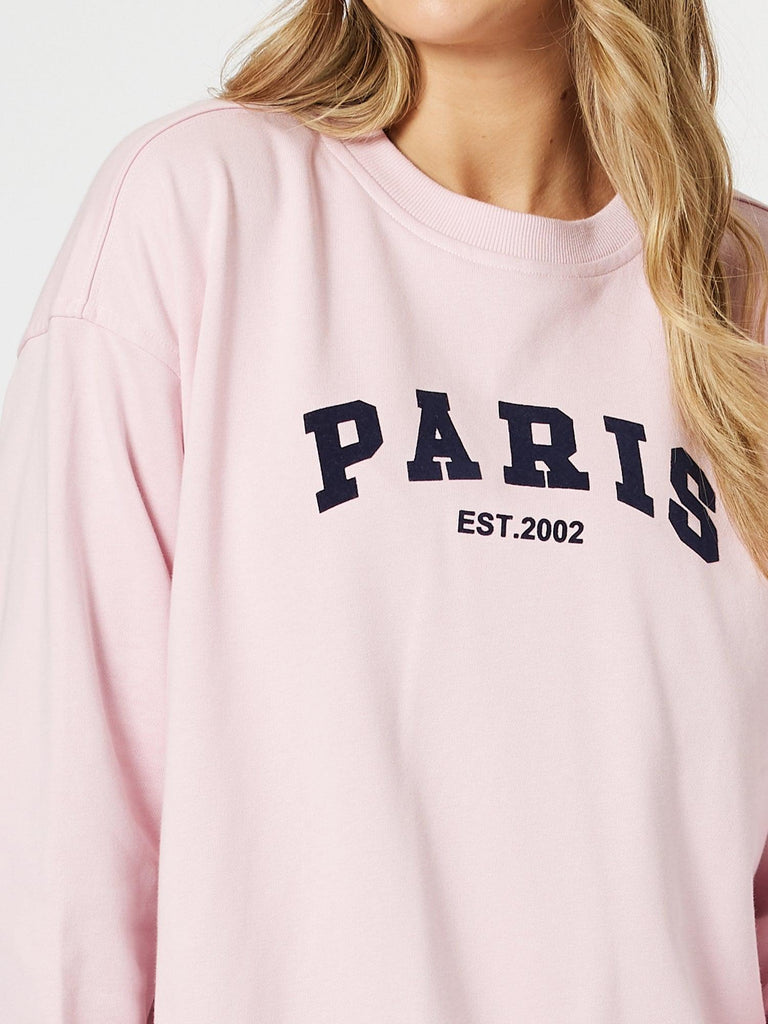 Paris Sweatshirt - Pink