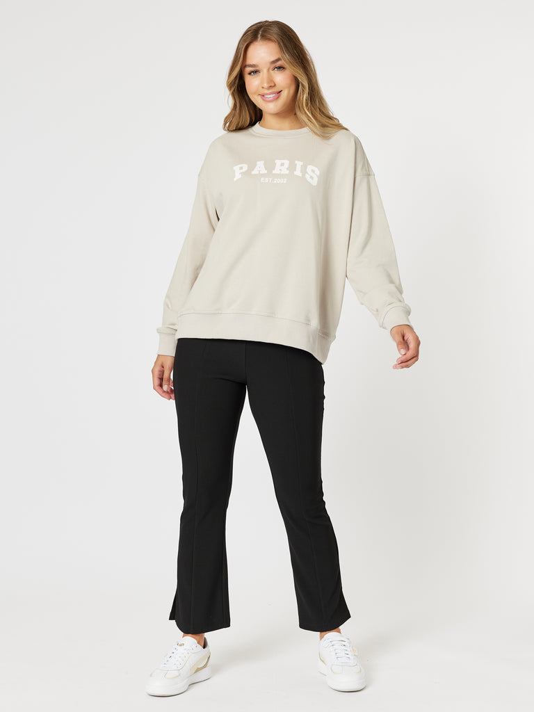 Paris Sweatshirt - Stone