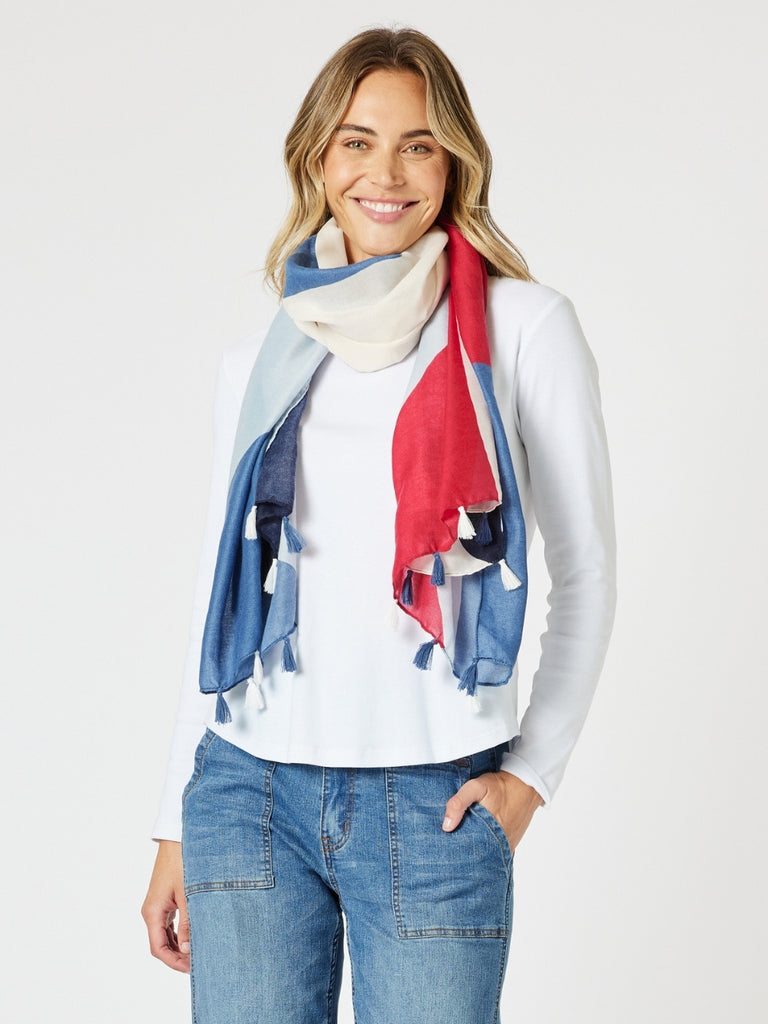 Brighton Scarf - Red Multi