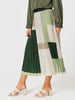 Vienna Pleat Skirt - Khaki