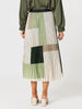 Vienna Pleat Skirt - Khaki