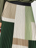 Vienna Pleat Skirt - Khaki