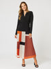 Vienna Pleat Print Skirt - Spice