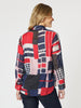 Brighton Print Sheer Shirt - Navy Multi