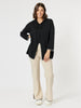 Cosy Split Hem Pant - Natural