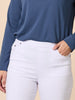 Chicago Slim Leg Jean - White rc&co
