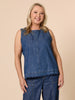Charli Reversible Button Up Denim Top - Denim RC&CO