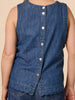 Charli Reversible Button Up Denim Top - Denim RC&CO