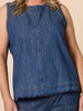 Charli Reversible Button Up Denim Top - Denim RC&CO