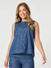 Charli Denim Top - Denim - RC&CO
