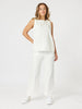 Charli Reversible Button Up Denim Top - Ivory RC&CO