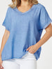 Sienna Top - Washed Blue rc&co