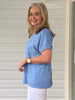 Sienna Top - Sky Blue