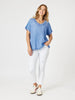 Sienna Top - Washed Blue