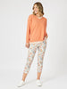 Lyla Floral Print Pant - Natural Floral rc&co