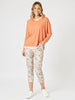 Lyla Floral Print Pant - Natural Floral rc&co