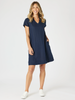 Delta Lino Dress - Navy rc&co