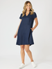 Delta Lino Dress - Navy rc&co