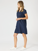 Delta Lino Dress - Navy rc&co