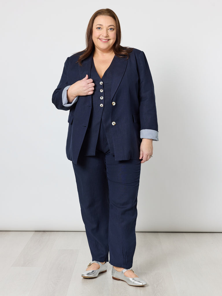 Lino Tapered Pant - Navy RC&CO