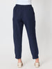Lino Tapered Pant - Navy