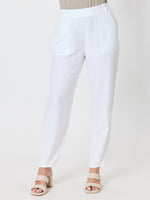 Lino Tapered Pant - White