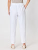 Lino Tapered Pant - White