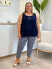 Miley Lino Cami - Navy