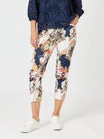 Lexi Floral Print Pant - Navy Multi