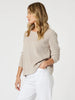 Beach Comber Knit Top - Natural