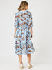 Kensington Floral Print Dress - Blue Koko rc&co