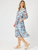 Kensington Floral Print Dress - Blue Koko rc&co