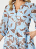 Kensington Floral Print Dress - Blue Koko rc&co