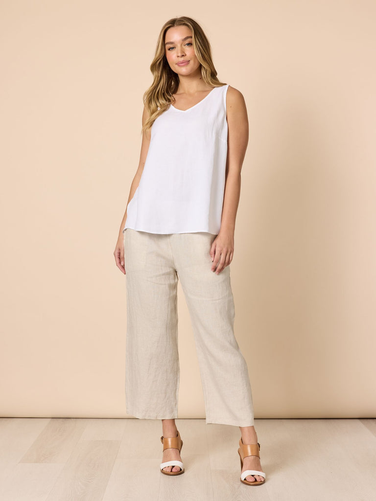 Lino Wide Leg Pant - Natural RC&CO