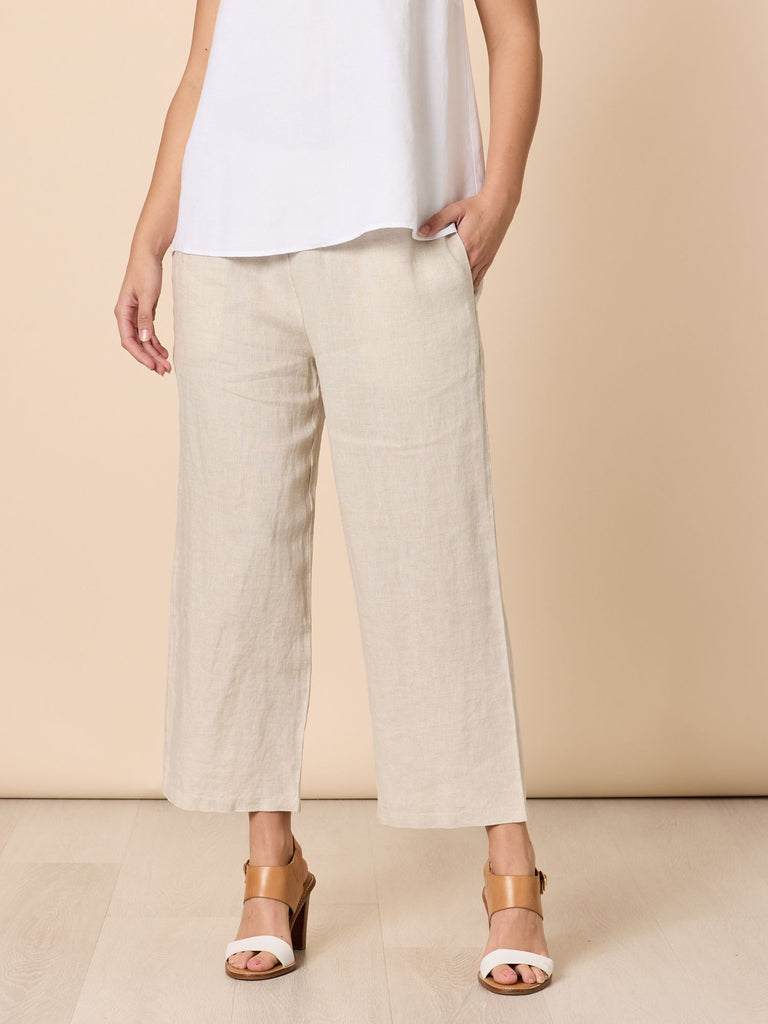 Lino Wide Leg Pant - Natural RC&CO