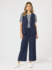Lino Wide Leg Pant - Navy