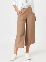 Lino Wide Leg Pant - Nutmeg