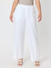 Lino Wide Leg Pant - White