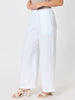 Lino Wide Leg Pant - White