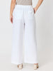 Lino Wide Leg Pant - White