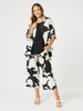 Barcelona Floral Print Wide Leg Pant - Black/Natural rc&co