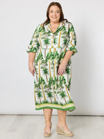 Amazon Print Dress - Green